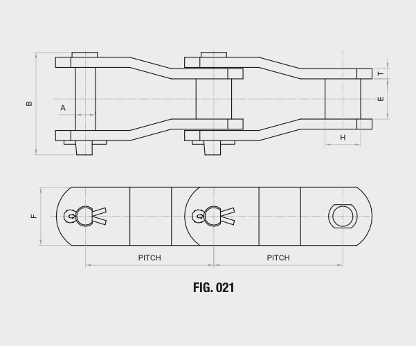 Bush chain technical drawing — FIG. 021