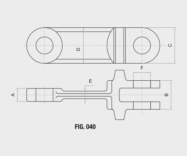 Drag Chains technical drawing — FIG. 040